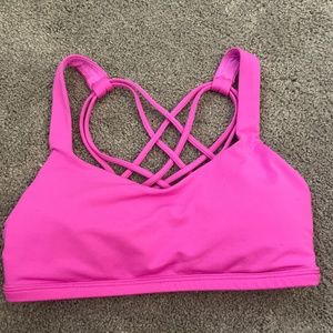 Lululemon pow pink free to be wild sports bra